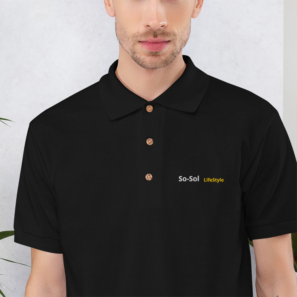So-Sol Embroidered Men's Polo Shirt
