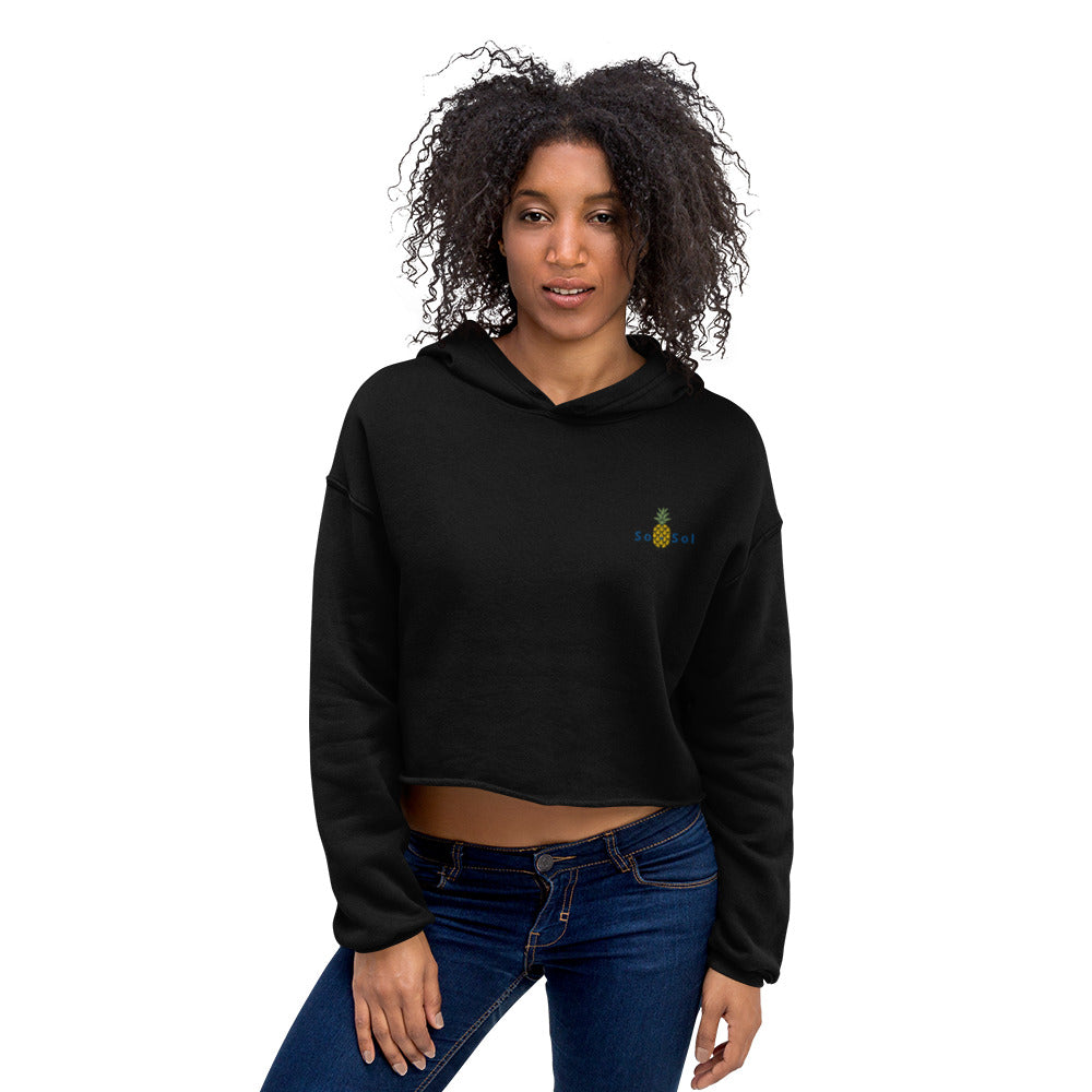 So-Sol Women's Cropped Top Hoodie