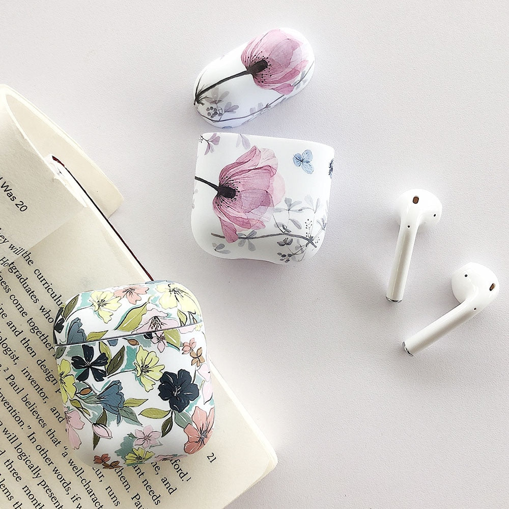 Art Flower Earphone Case For Apple Airpods 1 and 2