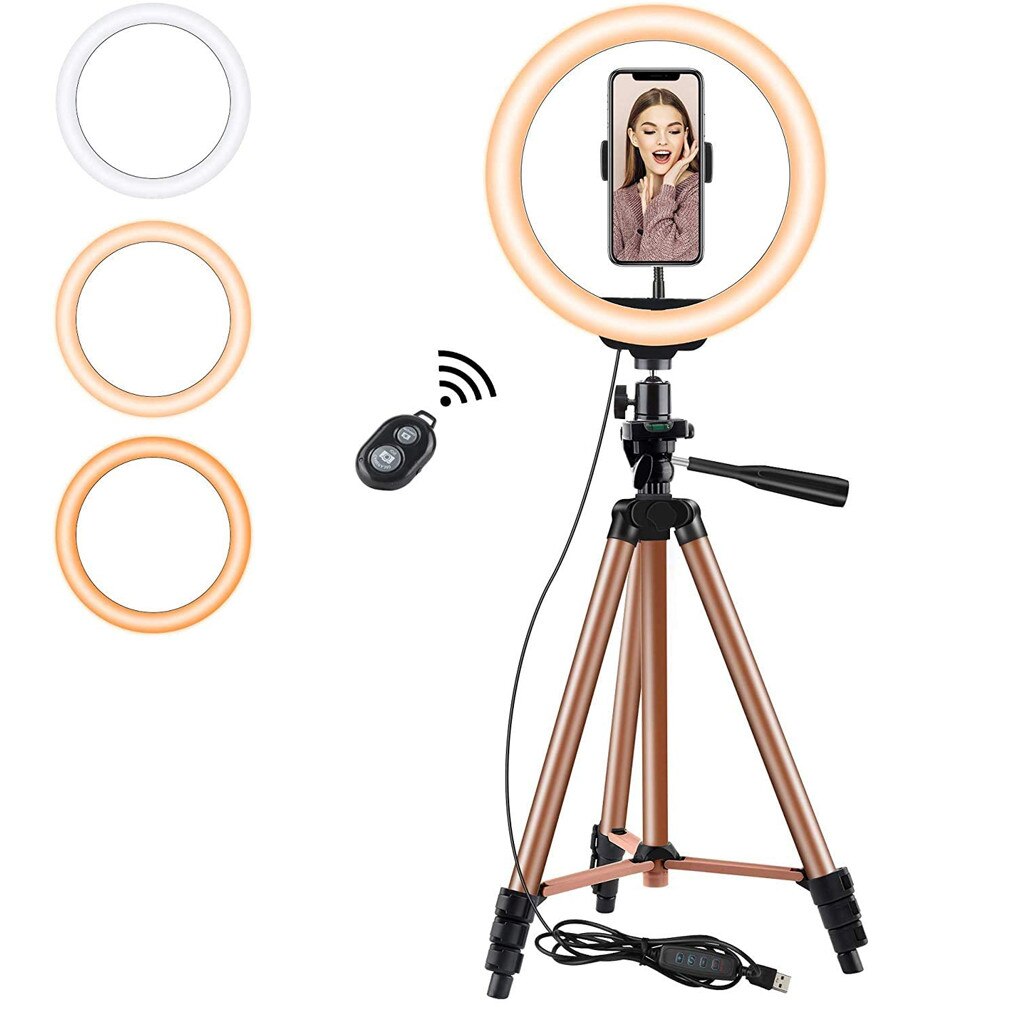 2020 Ring Light 16Cm With Tripod Stand Cell Phone Holder