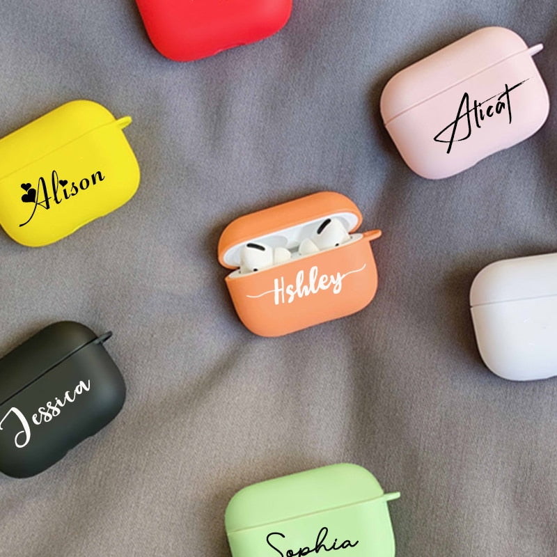 Private Handwriting Custom Case for Apple Airpods 1 2 3 and pro