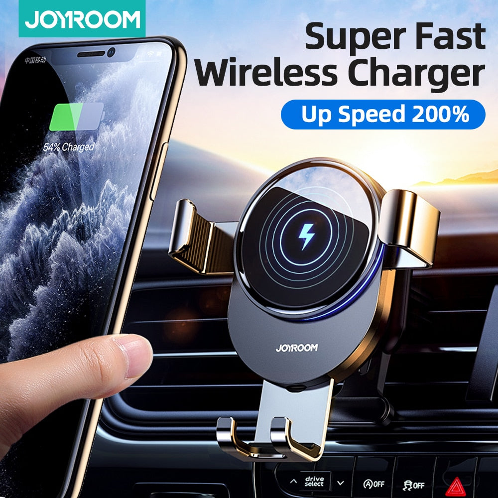 15W Qi Car Phone Holder and Wireless Charger