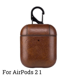 Protective Bag Leather Sleeve Cover Case for AirPods