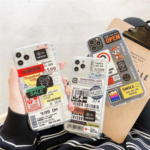 Fashion Retro Label Phone Cases For iPhone