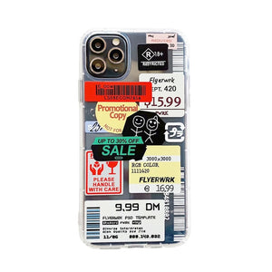 Fashion Retro Label Phone Cases For iPhone
