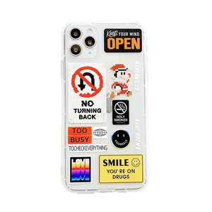 Fashion Retro Label Phone Cases For iPhone