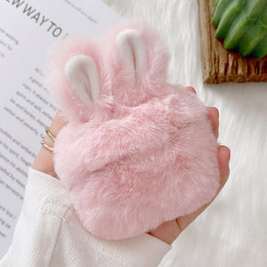 Soft Rabbit Ear Fur Case for Apple AirPods