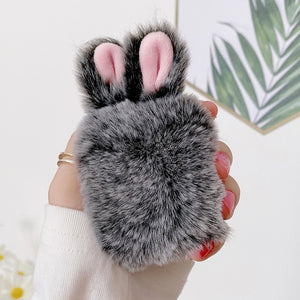 Soft Rabbit Ear Fur Case for Apple AirPods