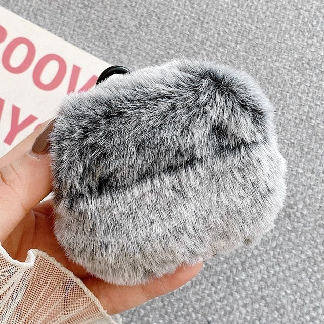 Soft Rabbit Ear Fur Case for Apple AirPods