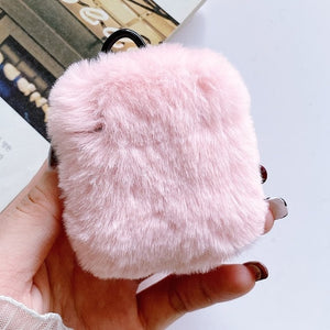 Soft Rabbit Ear Fur Case for Apple AirPods